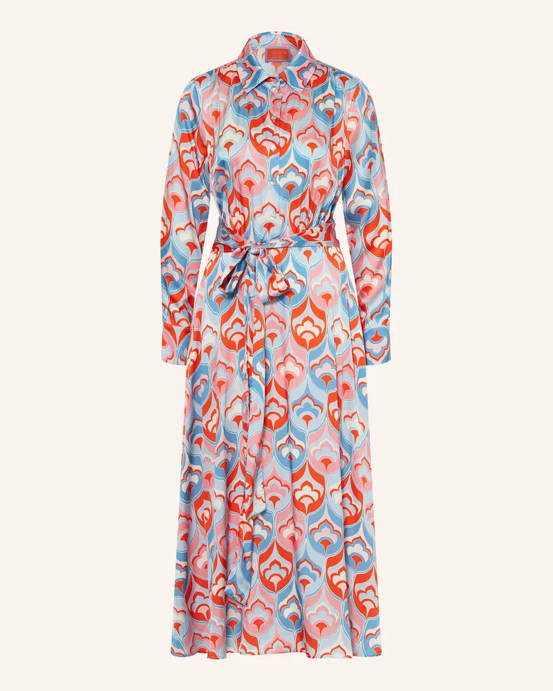 ANNA's dress affair Hemdblusenkleid mit Seide Rosa