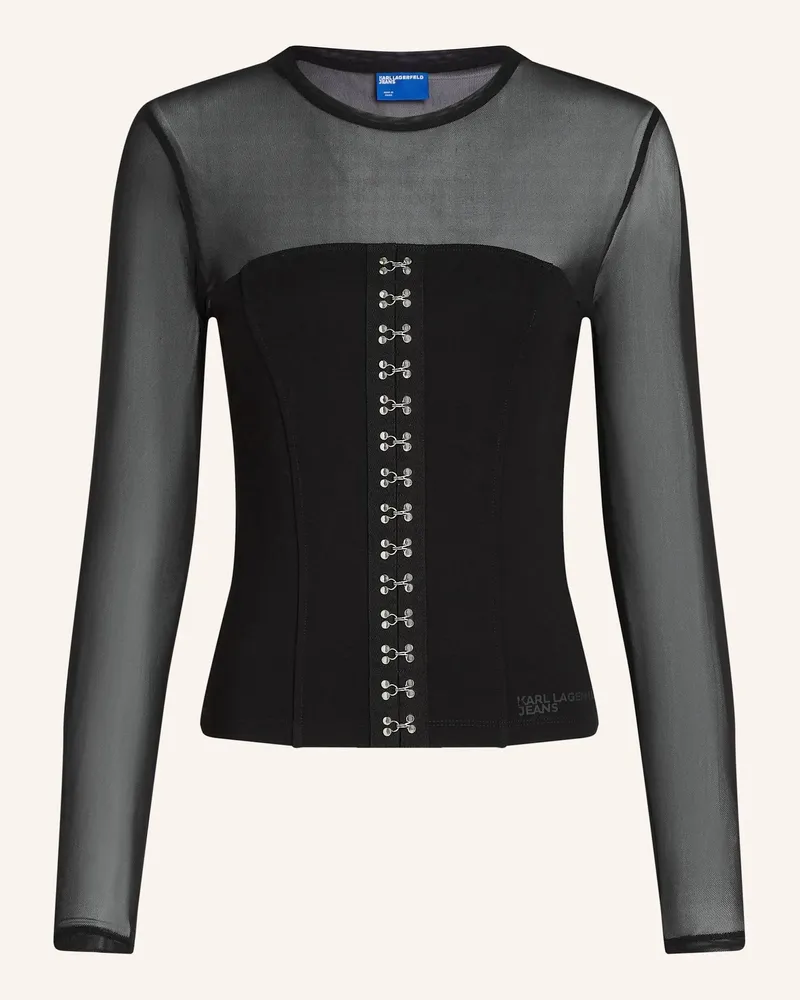 Karl Lagerfeld Top schwarz Schwarz