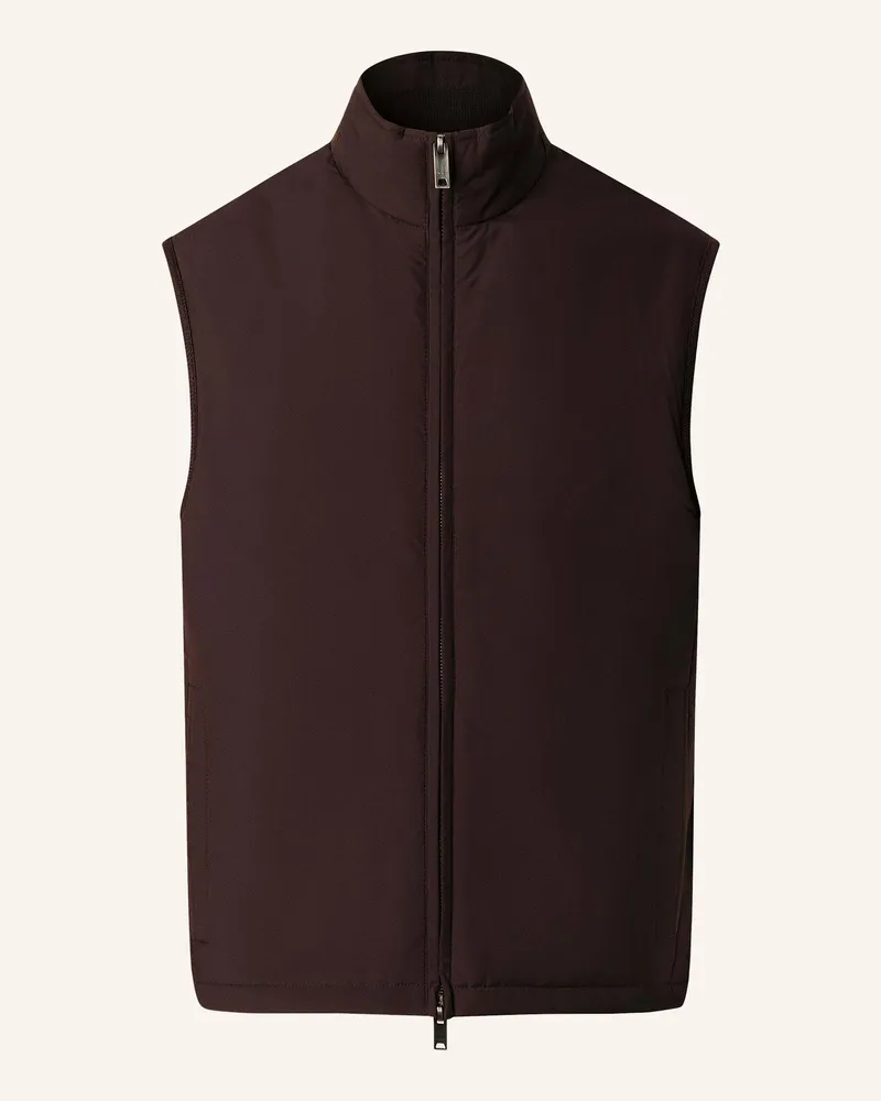 Hackett Gilet WINDSOR GILET Dunkelbraun