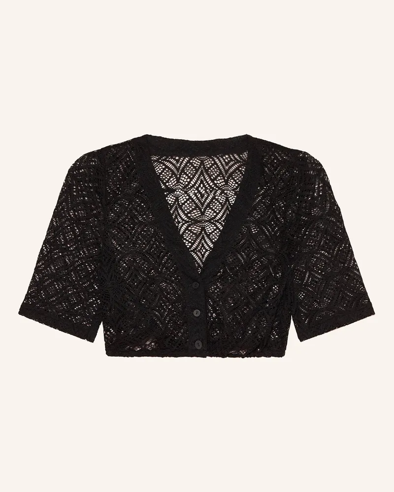 WALDORFF Dirndlbluse schwarz Schwarz