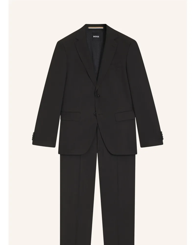 HUGO BOSS Anzug JECKSON Regular Fit Dunkelbraun
