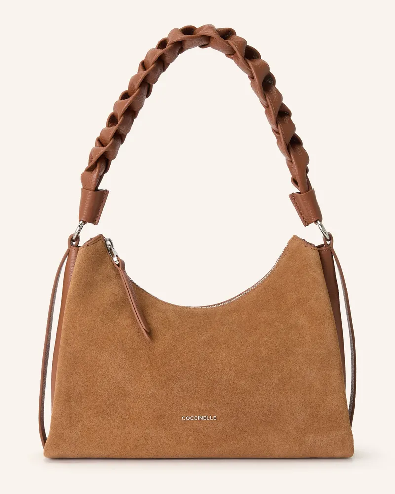 Coccinelle Beuteltasche braun Cognac