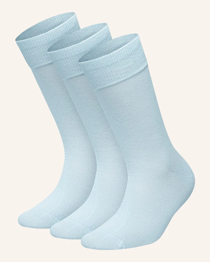 DillySocks 3er-Pack Socken One Color Smooth blau Blau
