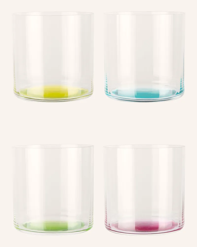 Riedel 4er-Set Trinkgläser Happy h2o transparent Hellgrün