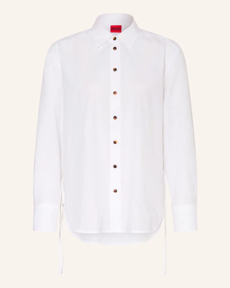 HUGO BOSS Hemdbluse Erigeron weiss Weiss