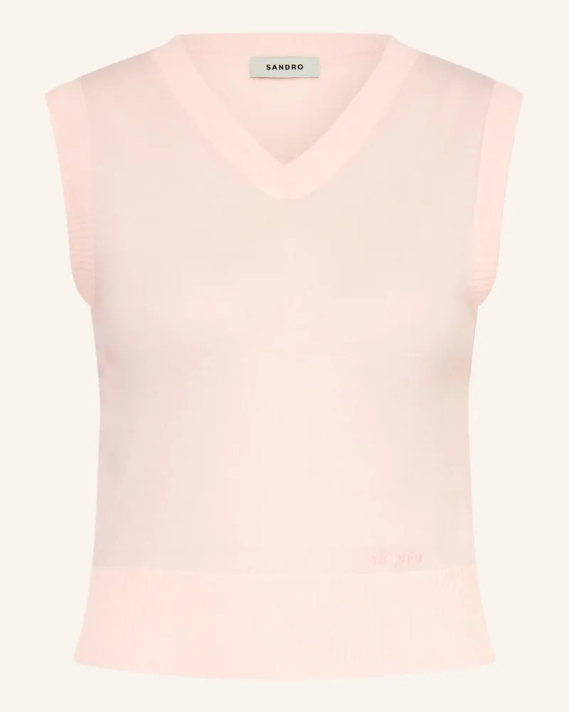 Sandro Pullunder Mit Cashmere pink Hellrosa