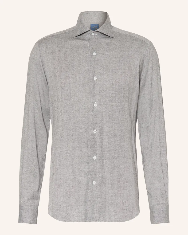 BARBA Hemd Slim Fit grau Grau