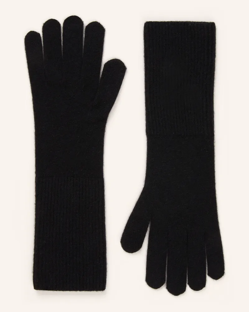 Darling Harbour Handschuhe aus Cashmere Schwarz