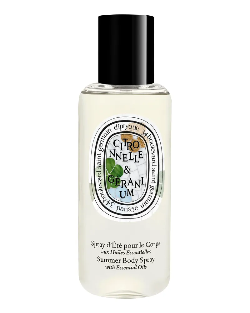 Diptyque Zitronengras & Geranie Sommerliches Körperspray mit ätherischen Ölen 100 ml 