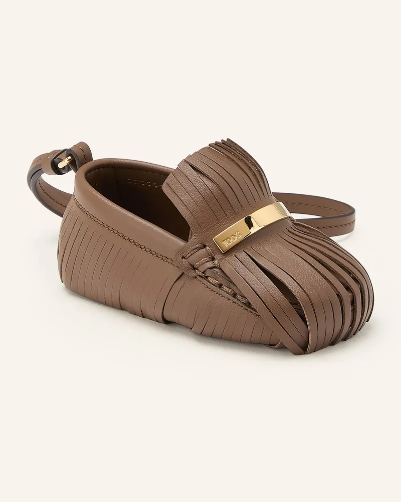 TOD'S Taschenanhänger Gommino braun Dunkelbraun