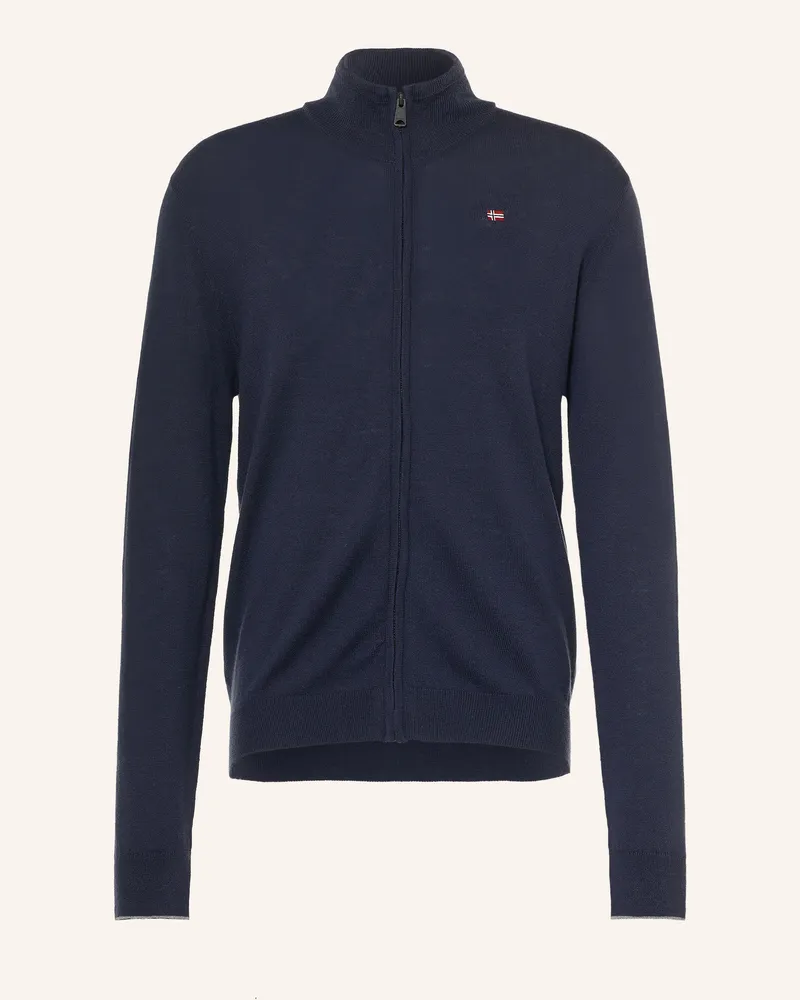 Napapijri Strickjacke Damavand blau Dunkelblau
