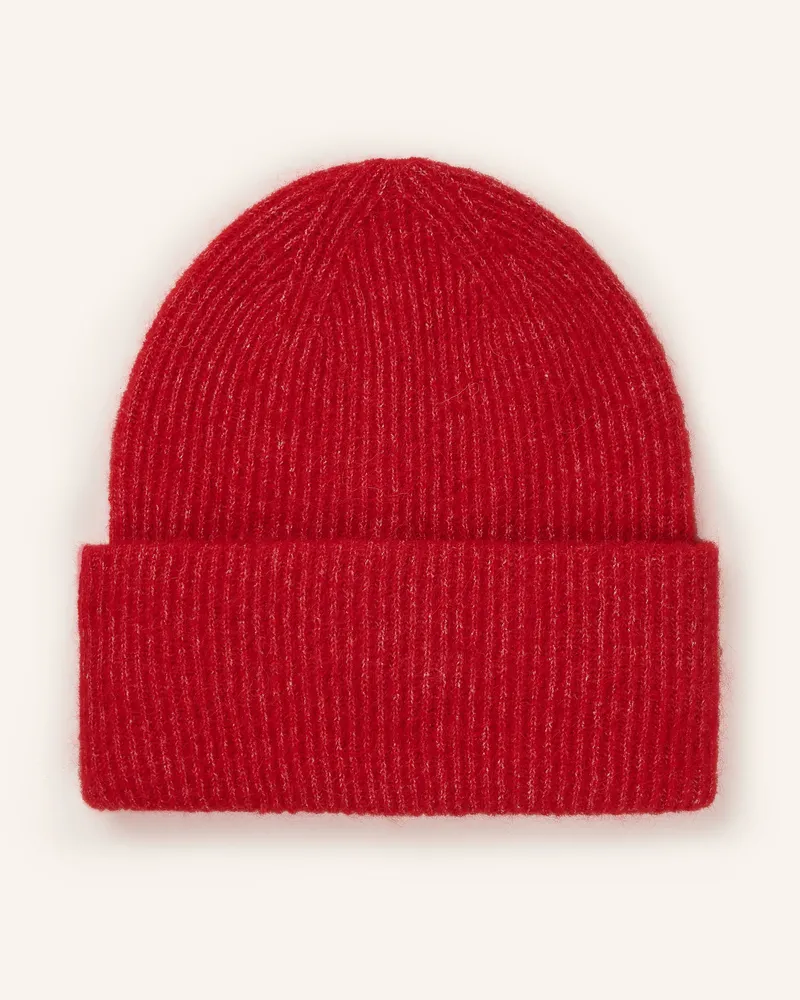 Samsøe & Samsøe Mütze NOR mit Alpaka Rot
