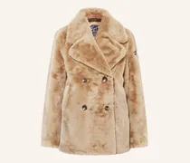 Kunstfell-Jacke Darlah beige