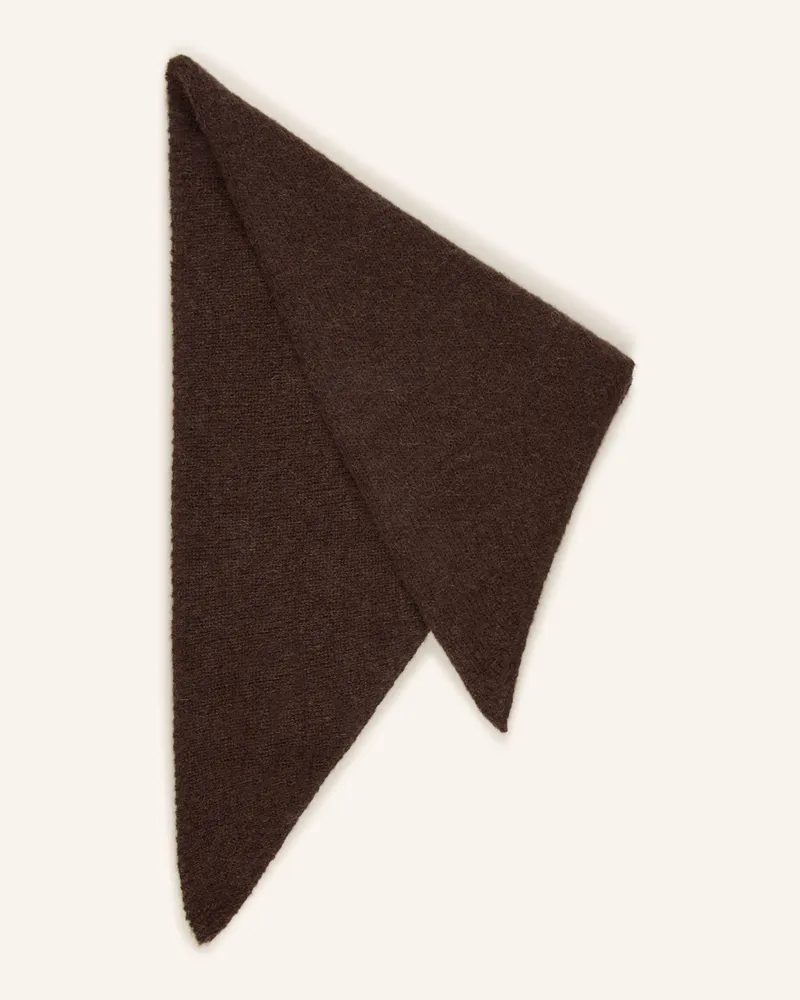 by Aylin Koenig Dreieckstuch KASPER aus Alpaka Dunkelbraun