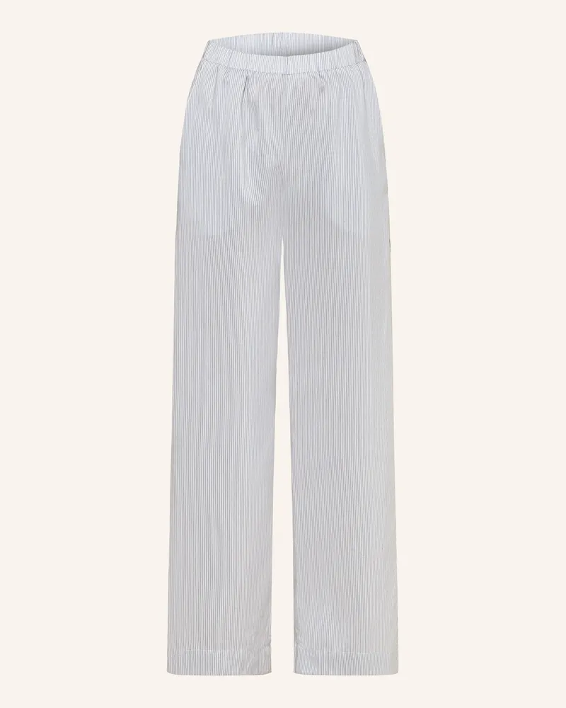Zimmerli Schlafhose FEMININE STRIPES Hellblau