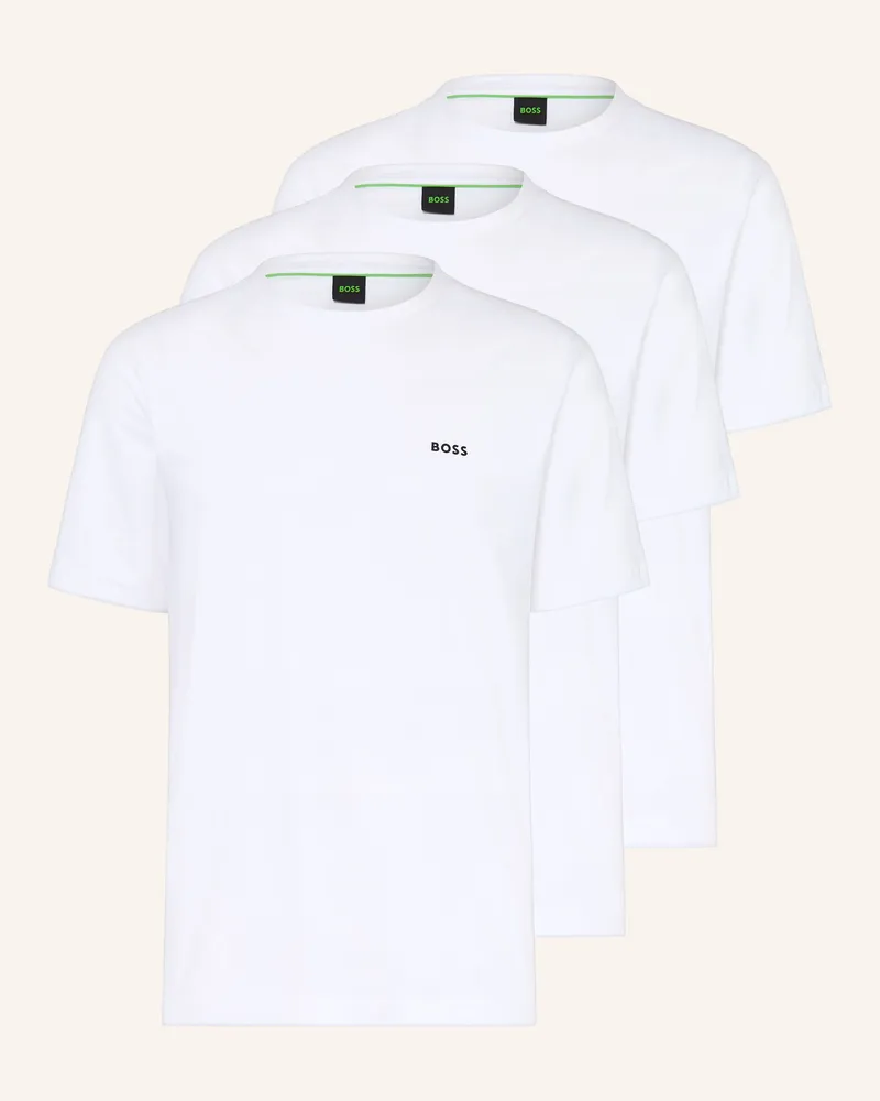 HUGO BOSS 3er-Pack T-Shirts weiss Weiss