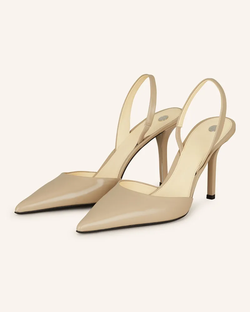 Proenza Schouler Slingpumps Slash beige Camel