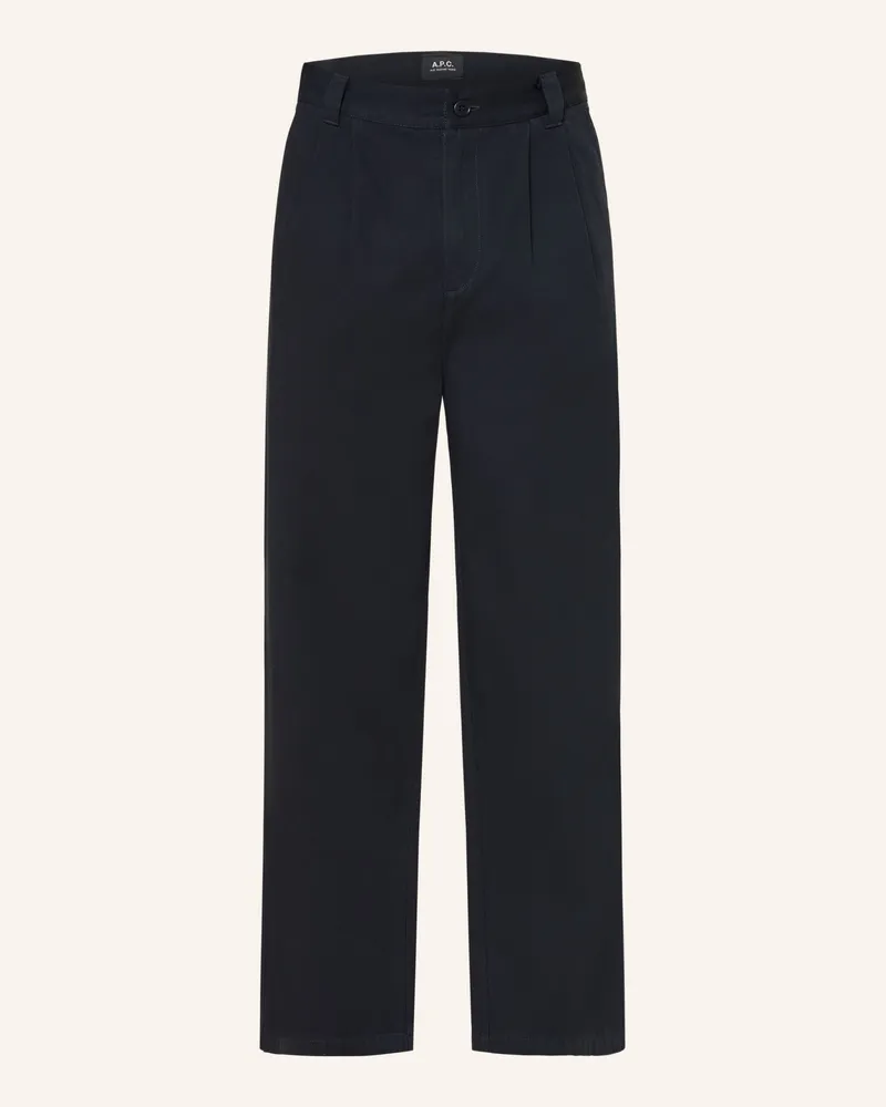 A.P.C. Chino Ricky Regular Fit blau Iak
