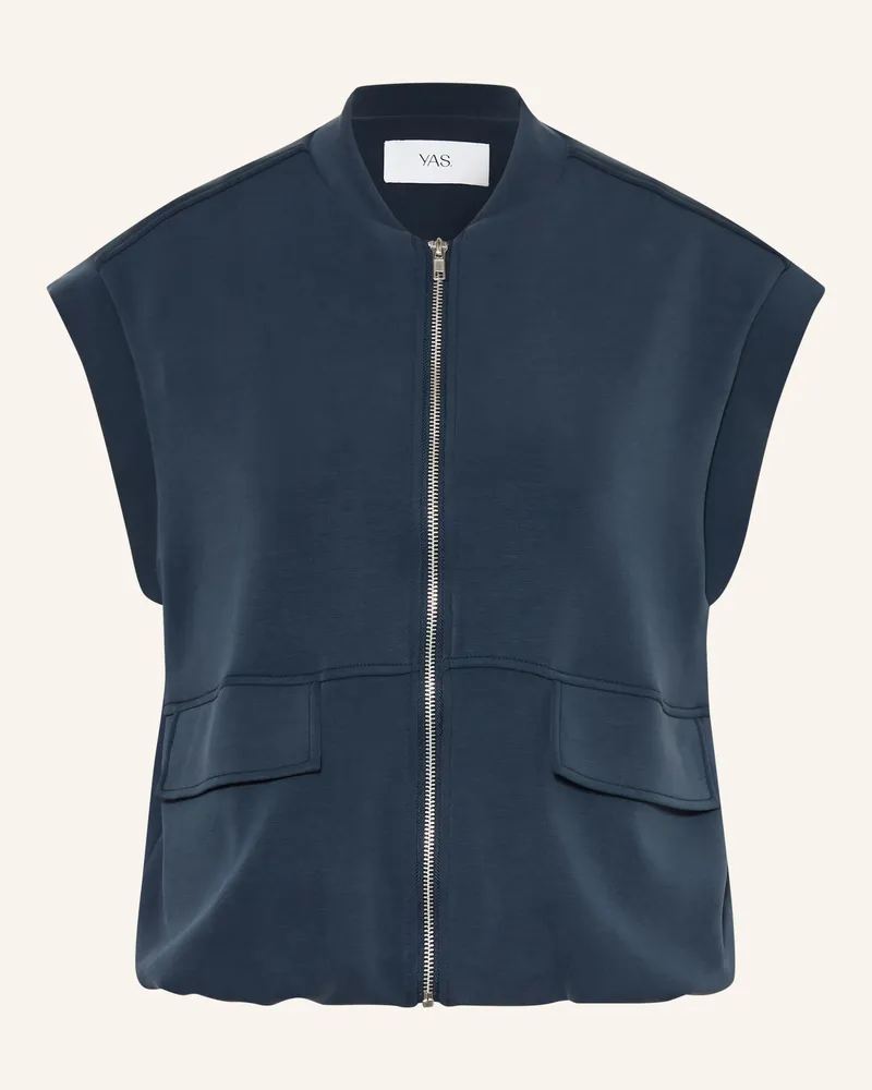 Y.A.S Sweatweste Dunkelblau