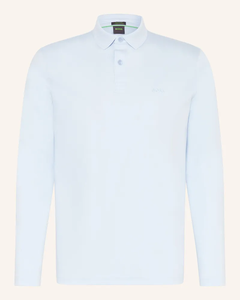 HUGO BOSS Jersey-Poloshirt PIROL Regular Fit Hellblau
