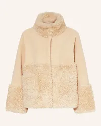 Darling Harbour Teddfell-Jacke Beige