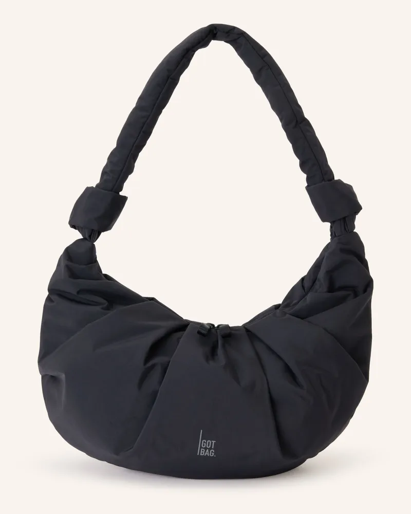 Got Bag Schultertasche Pleat Moon Bag Large schwarz Schwarz