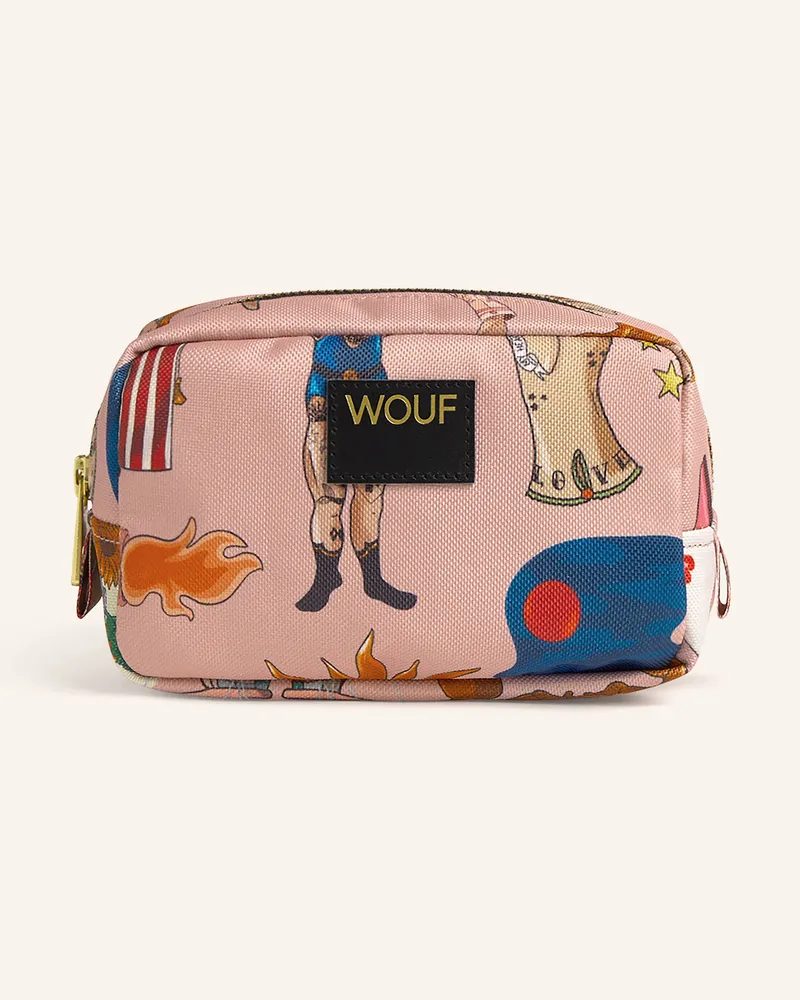 WOUF Kosmetiktasche Circus rosa Hellrosa