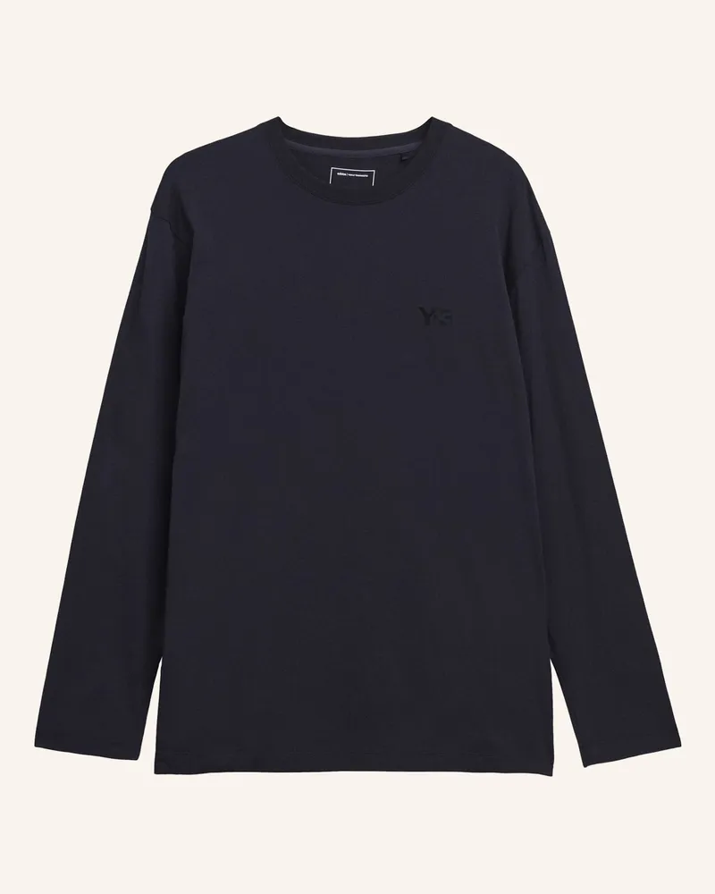 Y-3 Y-3 Logo Langarmshirt schwarz Schwarz