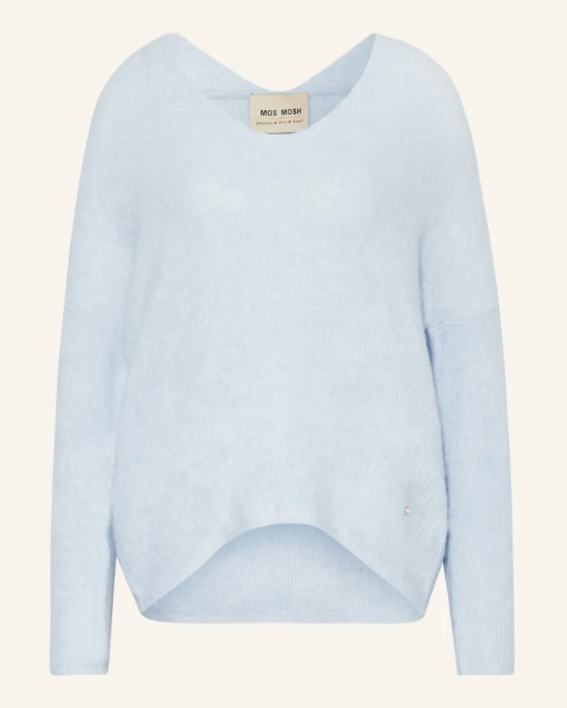 Mos Mosh Pullover Thora Mit Alpaka blau Hellblau