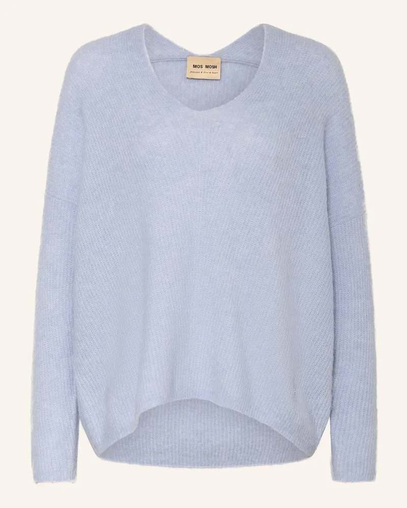 Mos Mosh Pullover Thora Mit Alpaka blau Hellblau