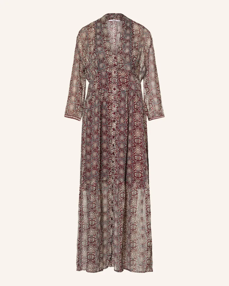 ba&sh Kleid Dazzle Mit 3/4-Arm rot Beige