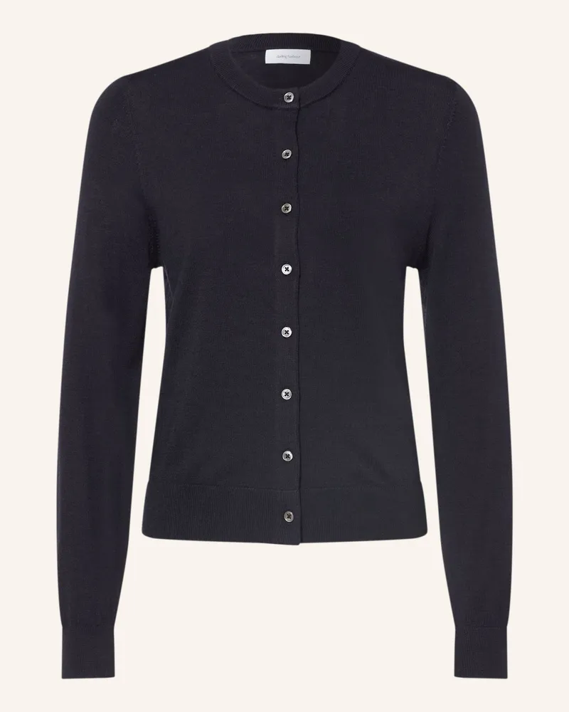 Darling Harbour Strickjacke Aus Merinowolle blau Navy