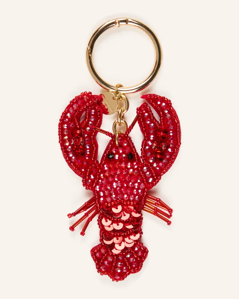 Cheeky Chain Munich Taschenanhänger mit Schmucksteinen Rot