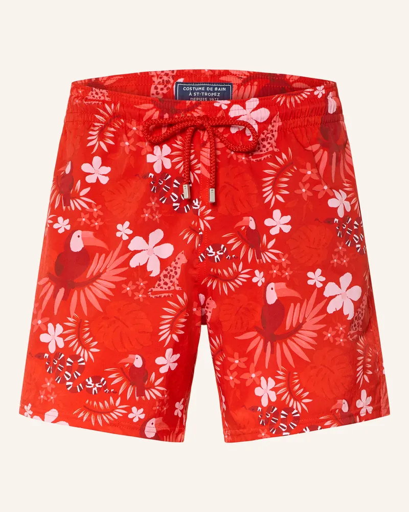 Vilebrequin Badeshorts Moorise rot Rot