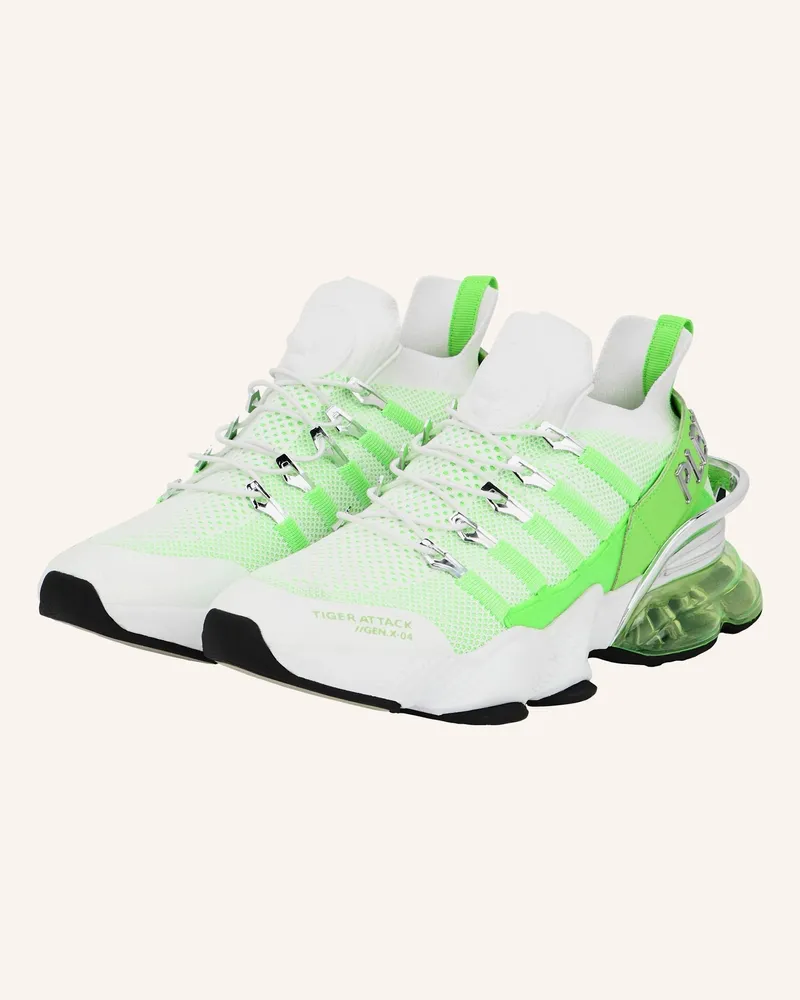 Philipp Plein Läufer Sneaker Tiger weiss Weiss