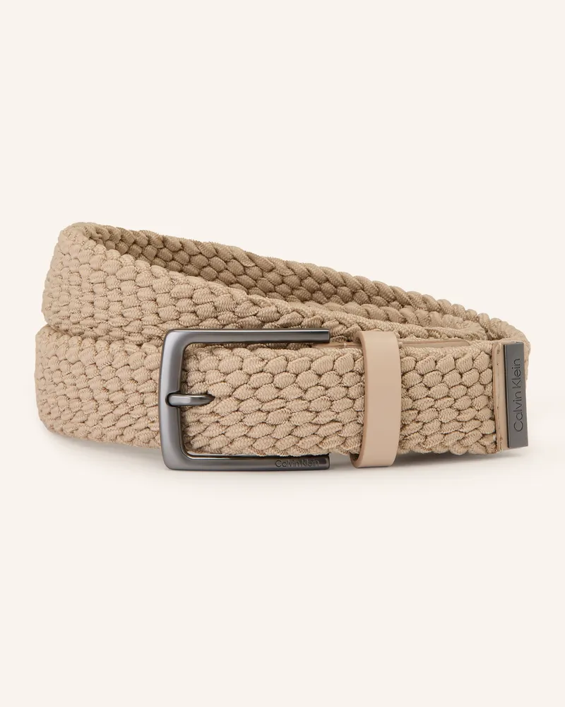 Calvin Klein Flechtgürtel beige Beige