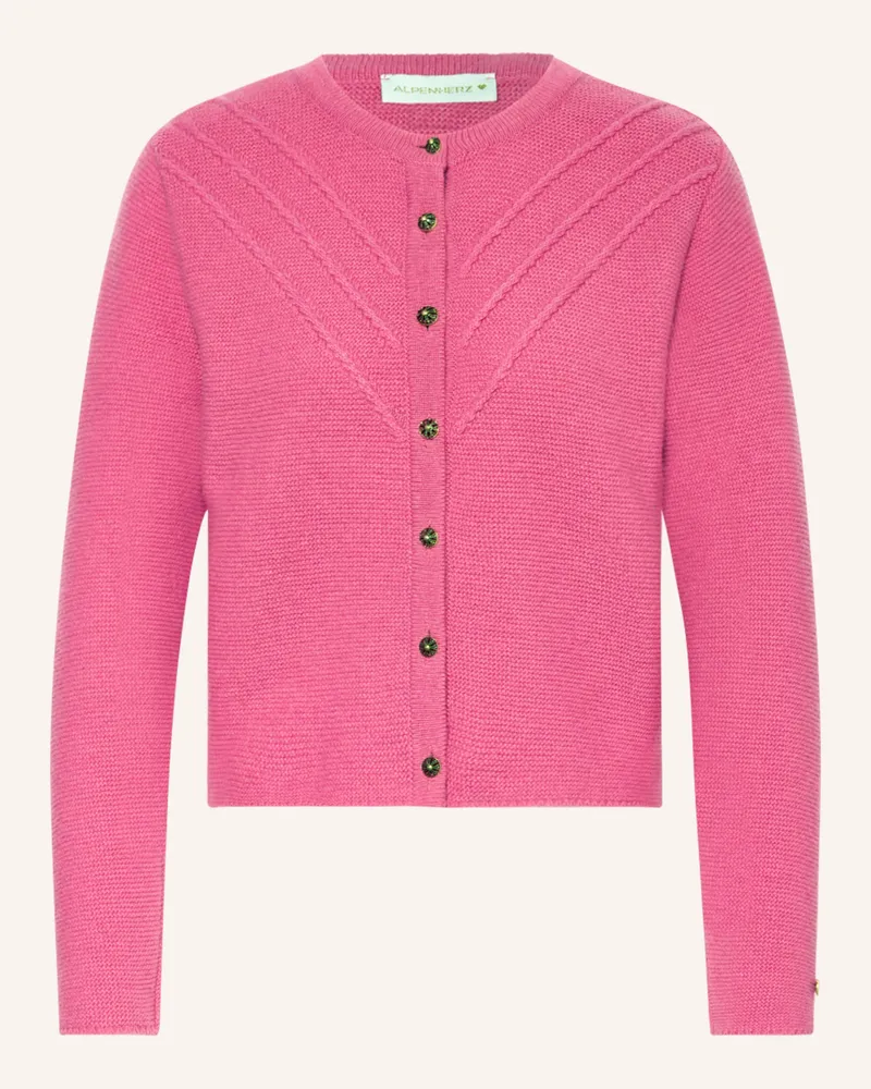 AlpenHERZ Strickjanker Elanie pink Pink