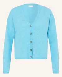 Darling Harbour Strickjacke aus Cashmere Blau