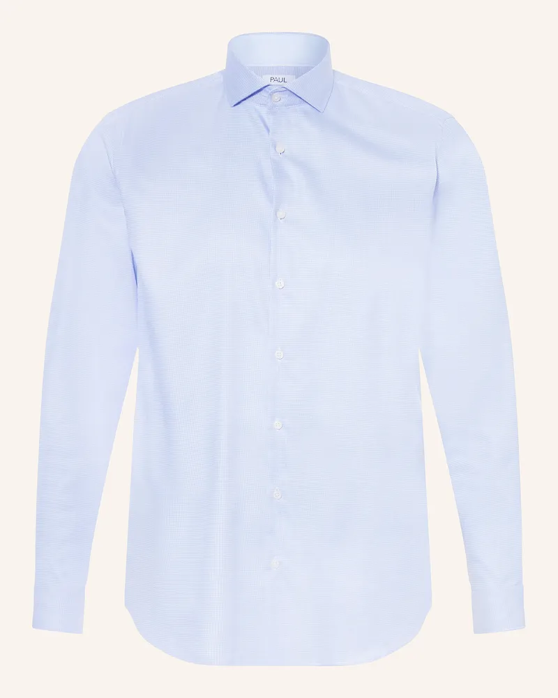 paul Hemd Shaped Fit blau Hellblau