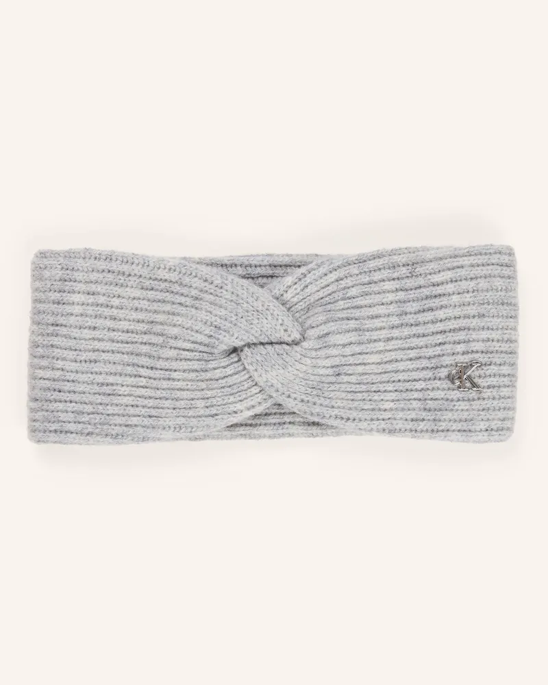 Calvin Klein Stirnband grau Hellgrau