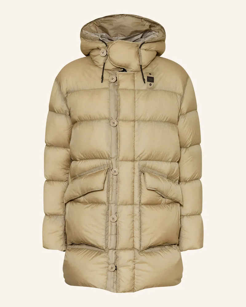 Blauer Daunenmantel BASTO Beige