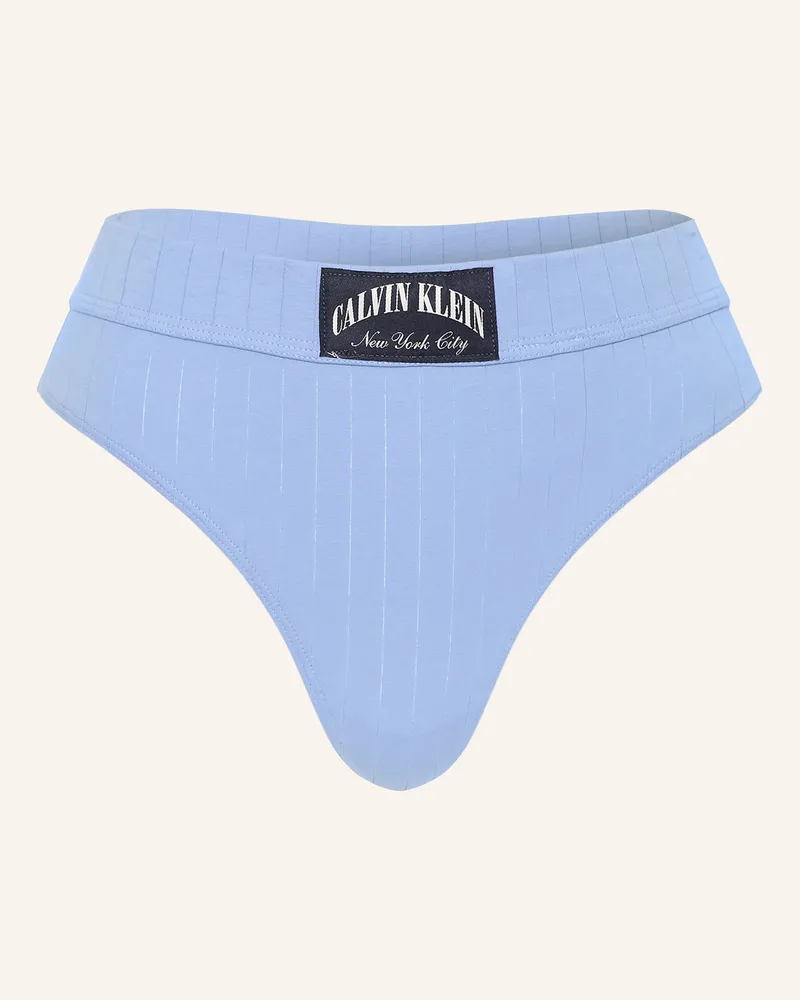 Calvin Klein String HERITAGE CLASSIC COTTON STRETCH Blau