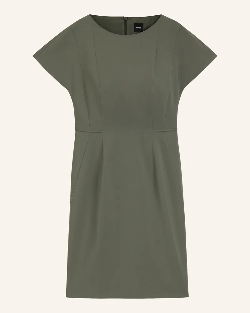 HUGO BOSS Business Kleid Dinerah Slim Fit gruen 