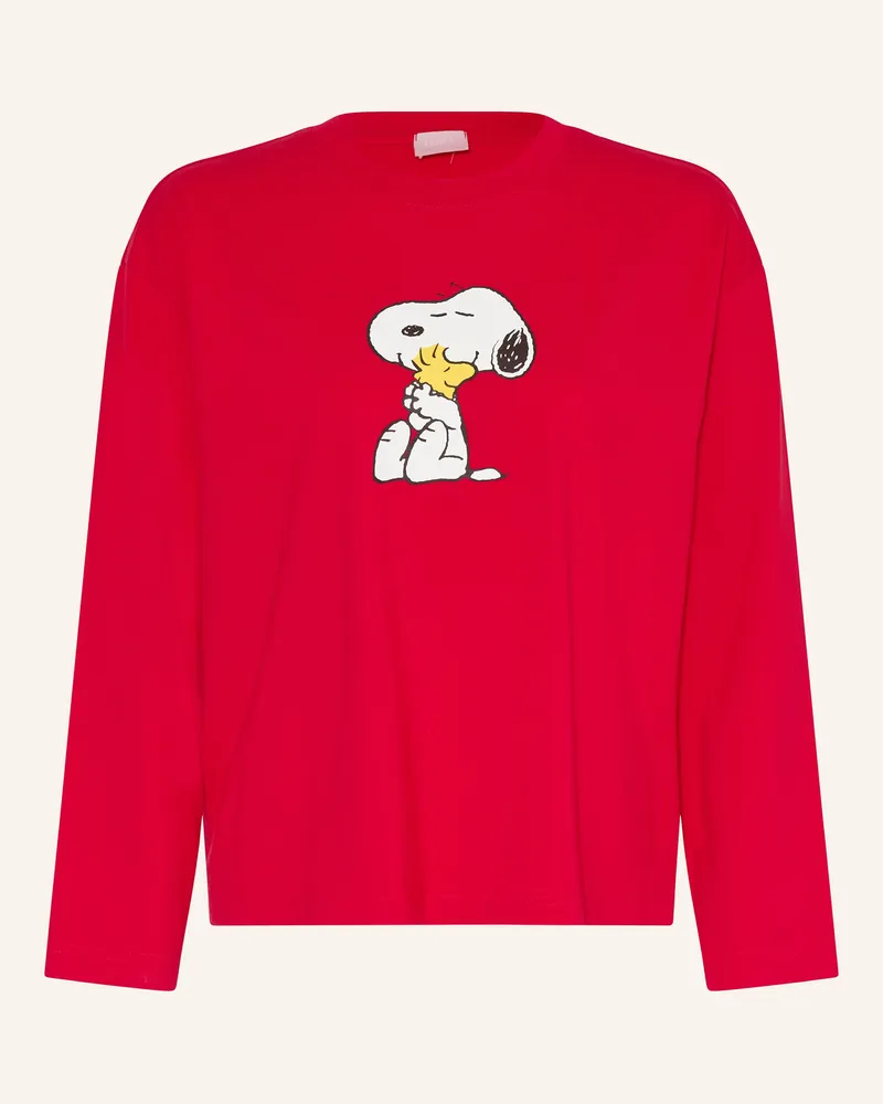 Mey Schlafshirt Serie mey x PEANUTS Rot