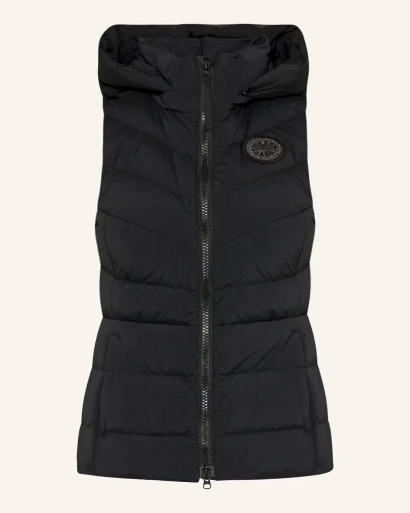 Canada Goose Daunenweste Clair Mit Abnehmbarer Kapuze schwarz Schwarz
