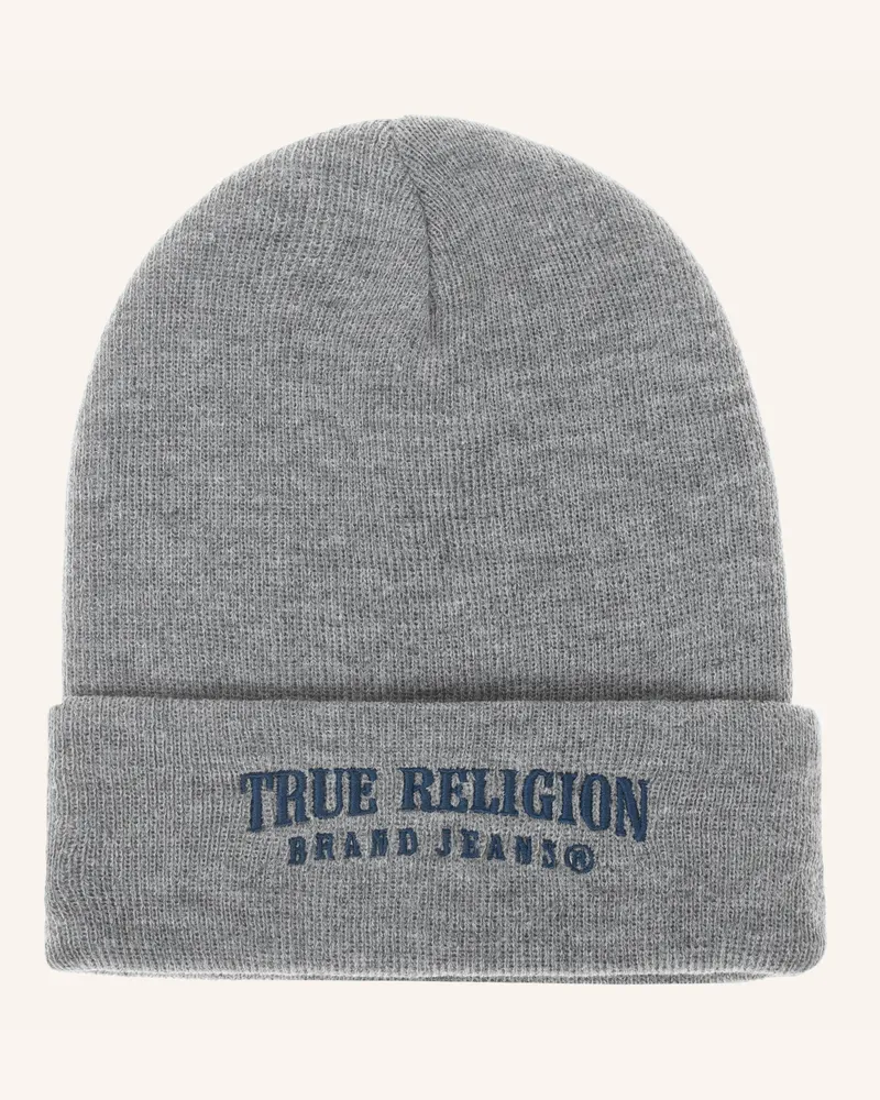 True Religion Beanie Grau