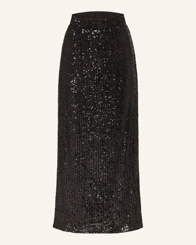 Max Mara Rock Ottelia Mit Pailletten schwarz Schwarz