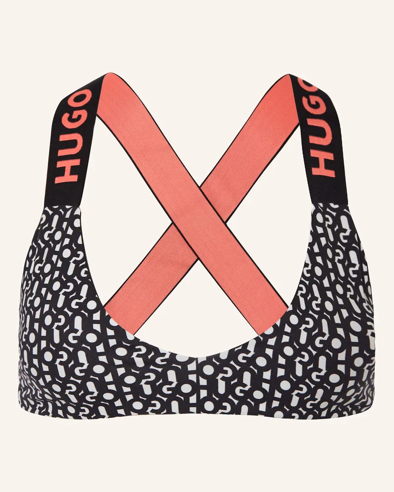 HUGO BOSS Bralette-Bikini-Top MONOGRAM Schwarz