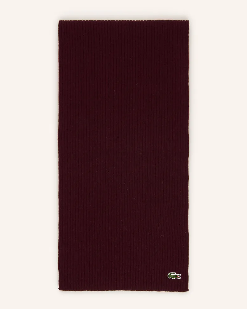 Lacoste Schal rot Dunkelrot
