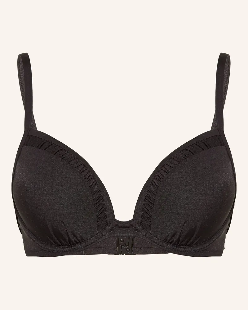 watercult Bügel-Bikini-Top Shimmering Solids schwarz Schwarz
